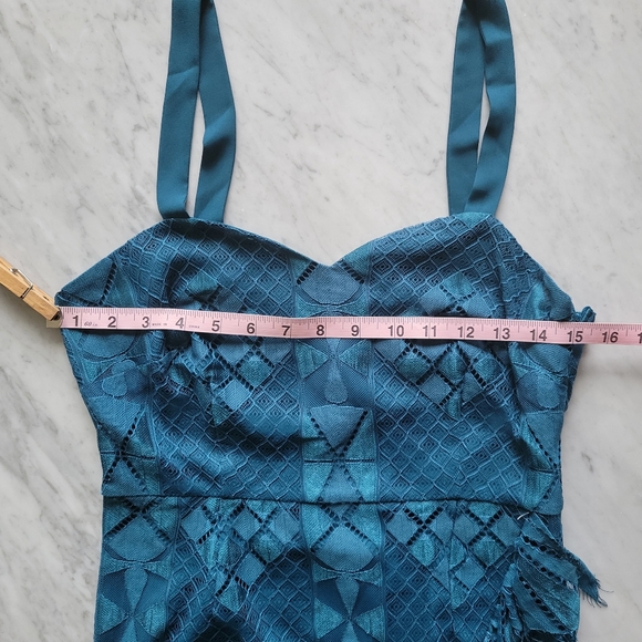 Foxiedox Blue Dress Cocktail Eyelash Lace NWT - Picture 9 of 10